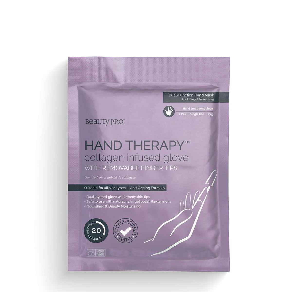 HAND THERAPY COLLAGEN INFUSED GLOVE (1par)